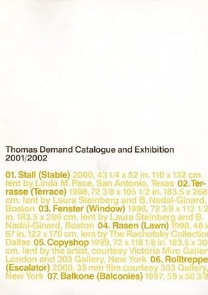 Thomas Demand Catalogue and Exhibition 2001 / 2002 [Paperback] Thomas Demand, Dean Sobel, Lars Lerup